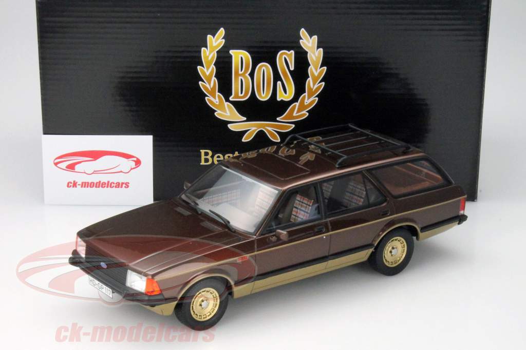 Ford Granada MKII Turnier Chasseur Baujahr 1980 braun - gold 1:18 BoS Models