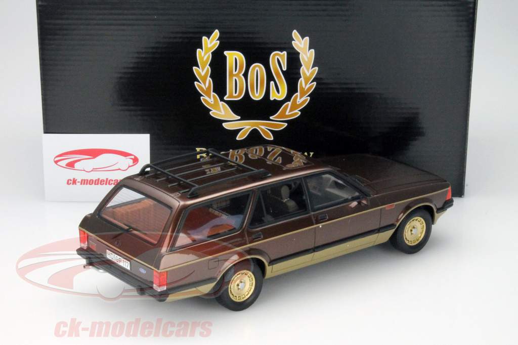 Ford Granada MKII Turnier Chasseur Baujahr 1980 braun - gold 1:18 BoS Models