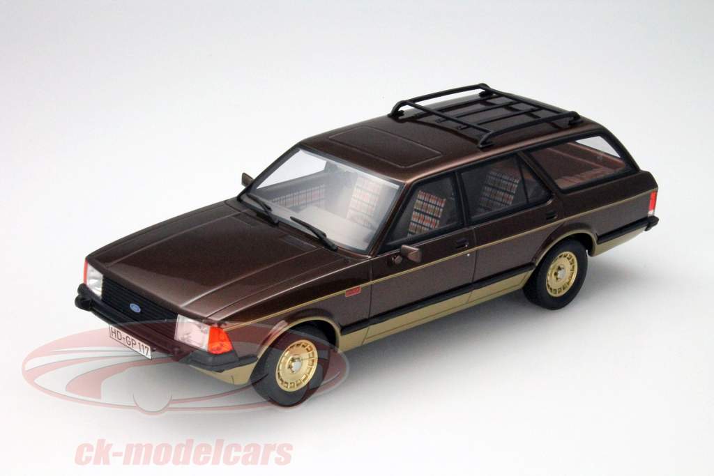 Ford Granada MKII Turnier Chasseur Baujahr 1980 braun - gold 1:18 BoS Models