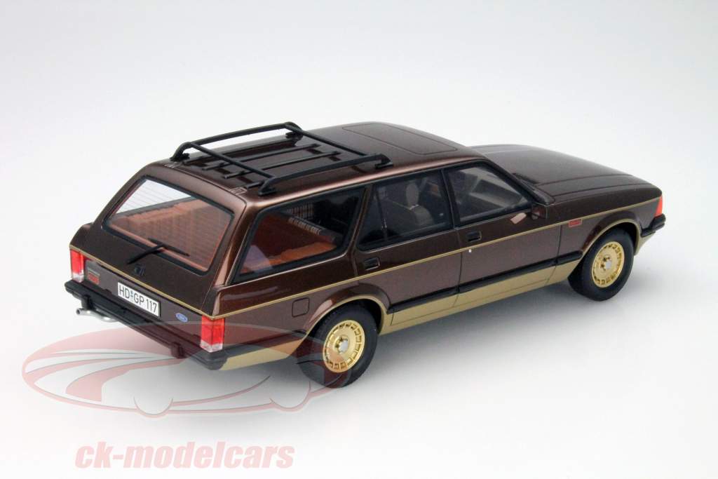 Ford Granada MKII Turnier Chasseur Baujahr 1980 braun - gold 1:18 BoS Models
