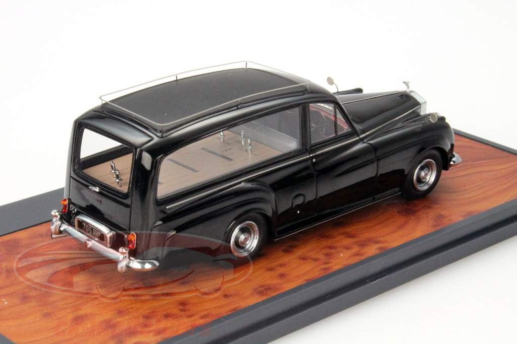 Rolls Royce Симпсон и Слейтер Катафалк Колесная база 1:43 черная матрица