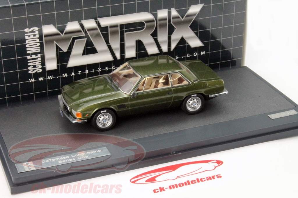 DeTomaso Longchamp dunkelgrünmetallic 1:43 Matrix