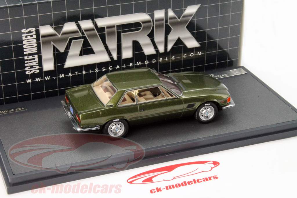 DeTomaso Longchamp dunkelgrünmetallic 1:43 Matrix