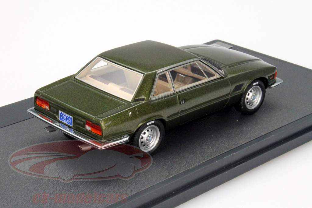 DeTomaso Longchamp donkergroen metallic 1:43 matrix