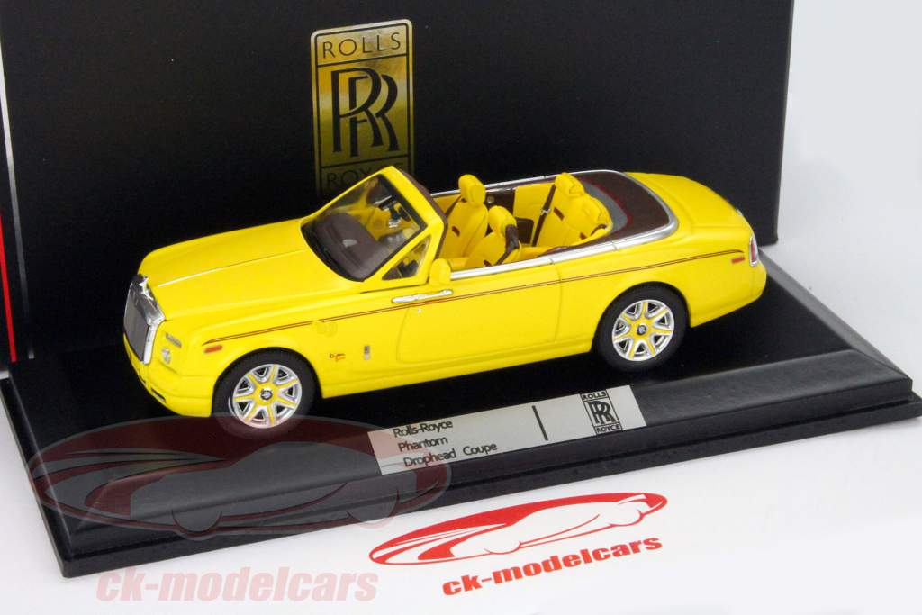 Rolls Royce Phantom Drophead Coupe Bijan Pakzad År 2012 gul 1:43 Ixo