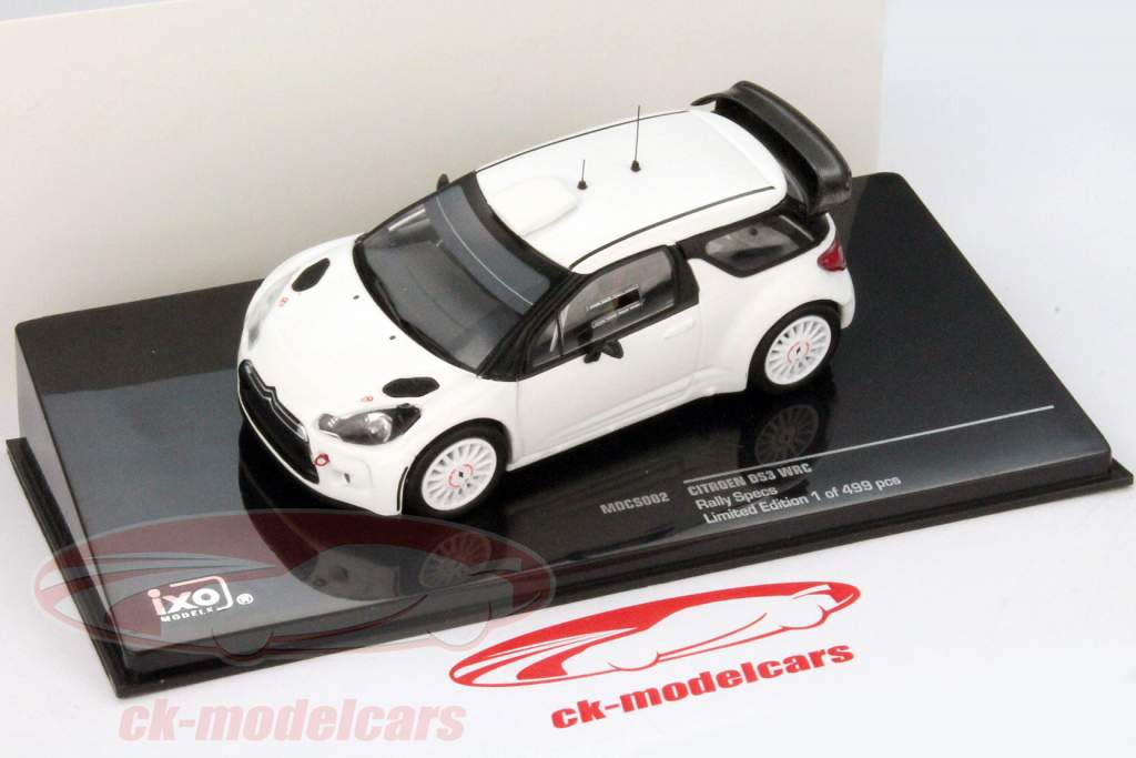 Citroen DS3 WRC 团结 规格 素 体 版本 2012 白 1:43 Ixo