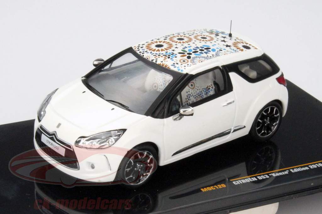 Citroen DS3 Kenzo Édition Année 2010 blanc 1:43 Ixo