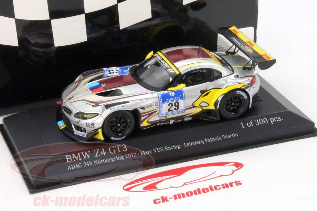 Minichamps 1:43 BMW Z4 GT3 #29 ADAC 24h Nürburgring 2012