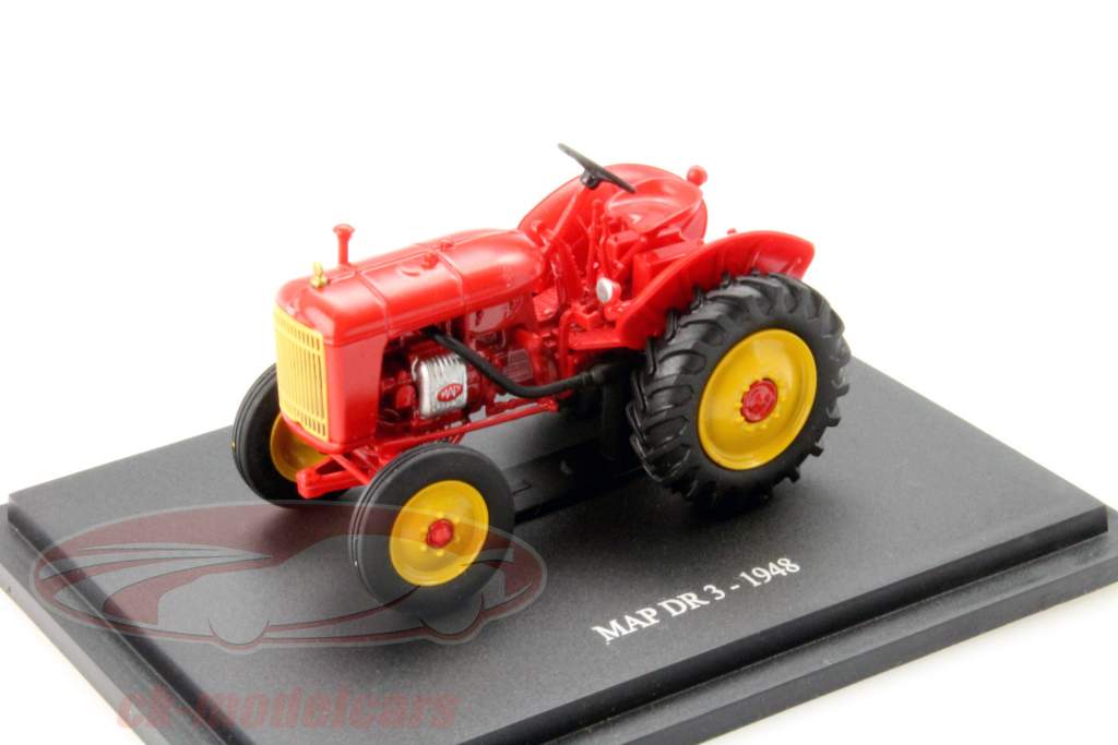 MAP DR 3 Трактор Год 1948 красный 1:43 Altaya