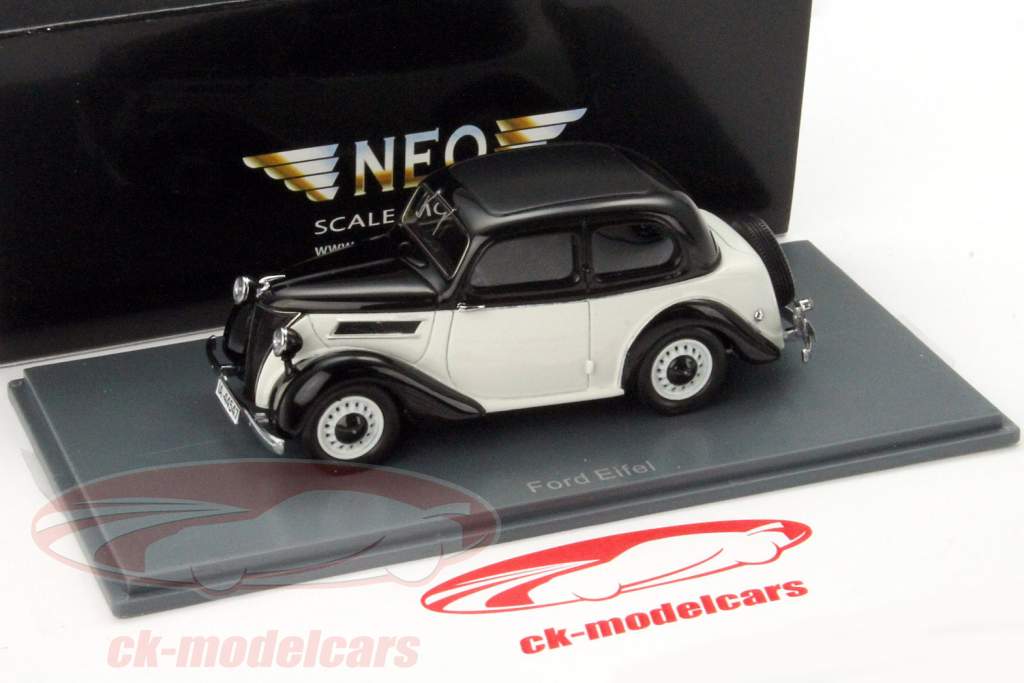Ford Eifel preto Neo / branco 1:43