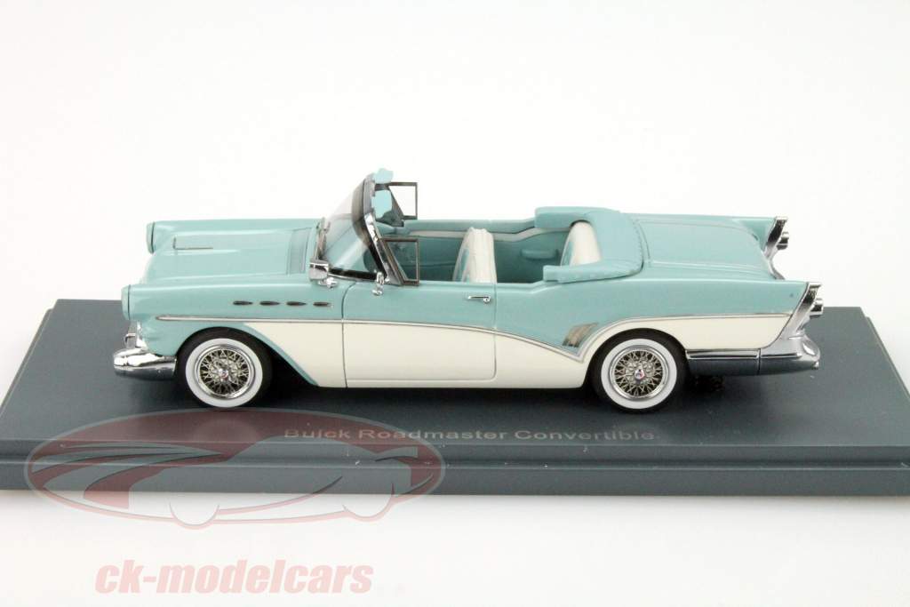 Buick Roadmaster turquoise convertible / Neo blanc 1:43