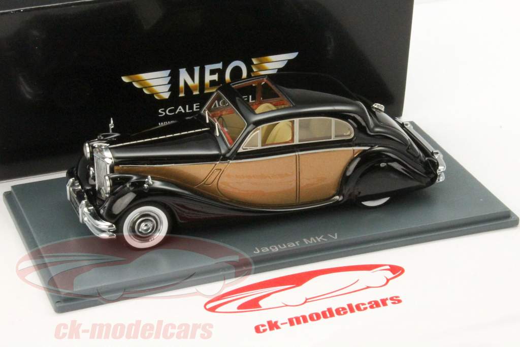 ジャガーMK V RHDブラック/ゴールド1時43ネオ