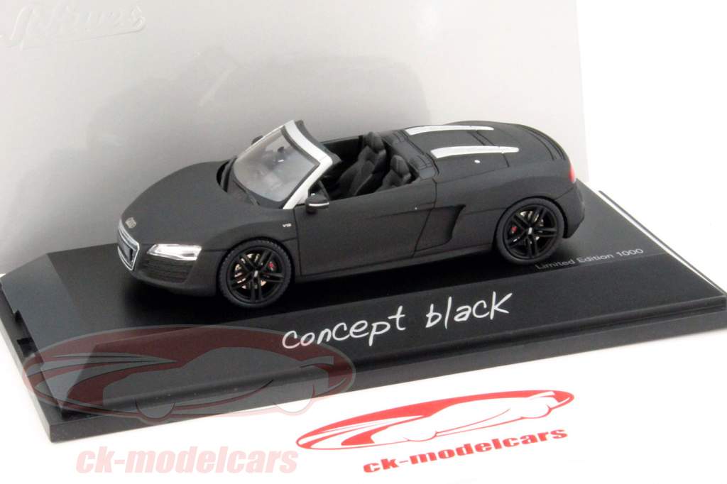 Audi R8 Spyder År 2012 koncept sort 1:43 Schuco