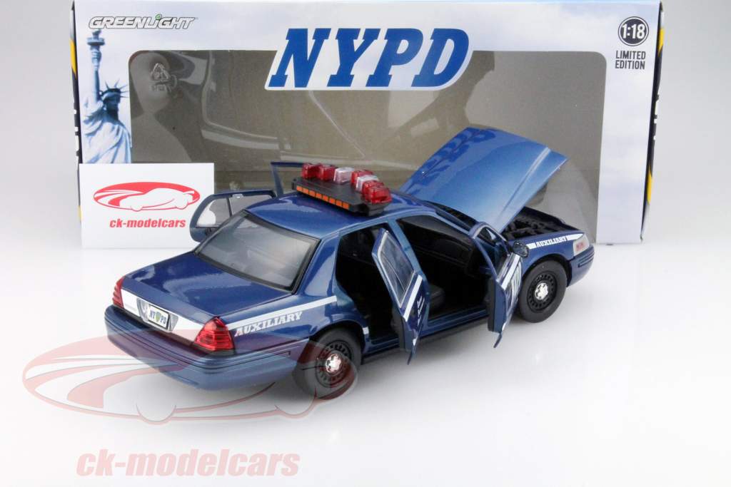 Greenlight 1:18 Ford Crown ビクトリア NYPD 補助 迎撃機