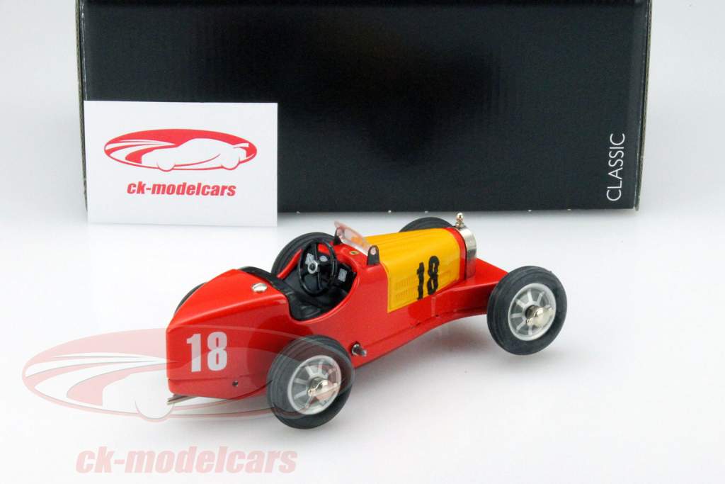Bugatti #18 Studio IV rood - geel Schuco 1:18