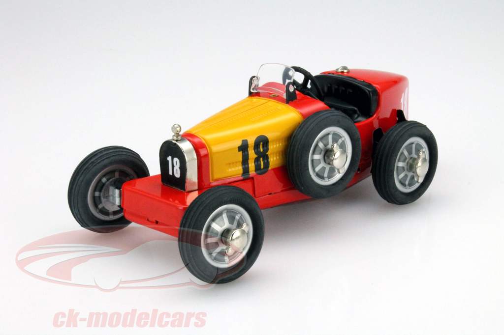Bugatti #18 Studio IV rød - gul Schuco 1:18