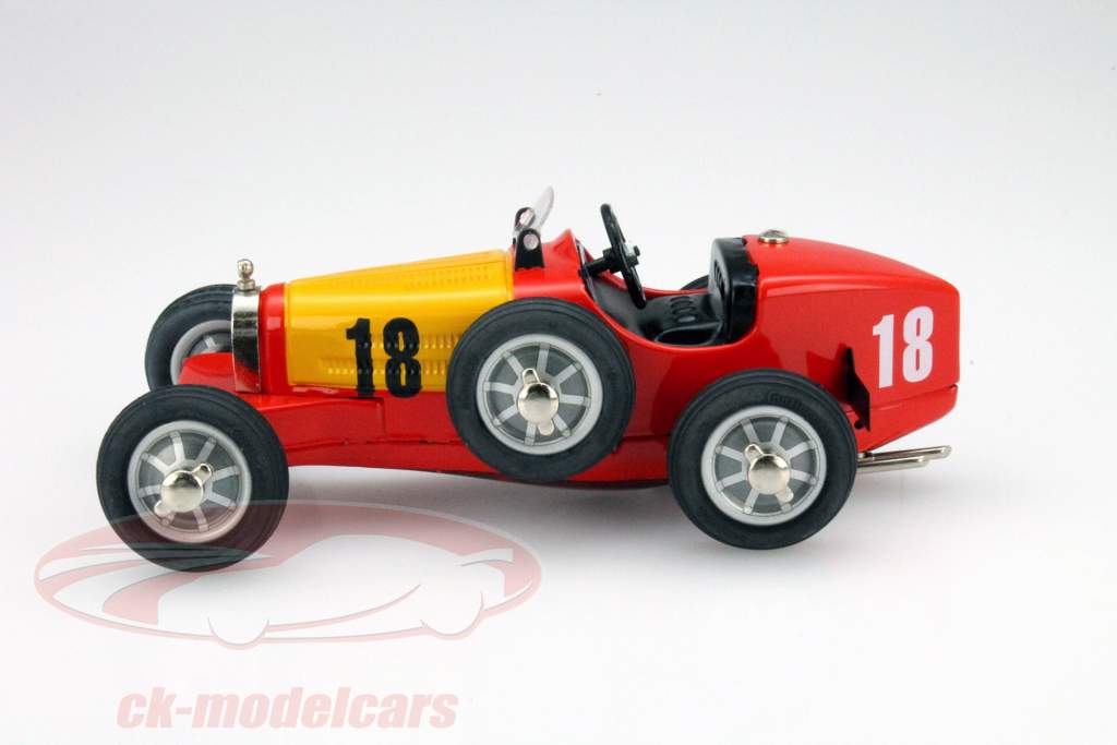 Bugatti #18 Studio IV rood - geel Schuco 1:18