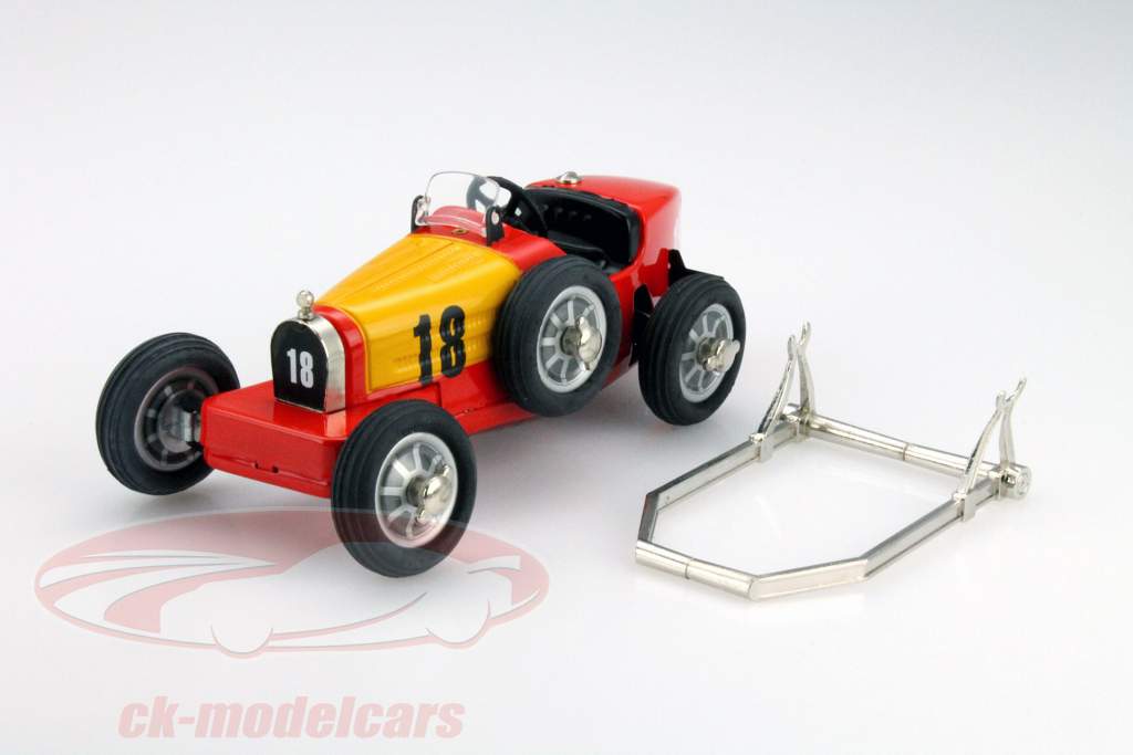 Bugatti #18 Studio IV rød - gul Schuco 1:18