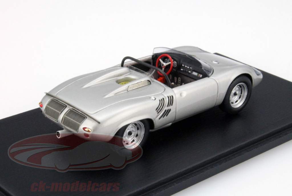 保时捷718 W-RS Spyder的银色闪光1:43