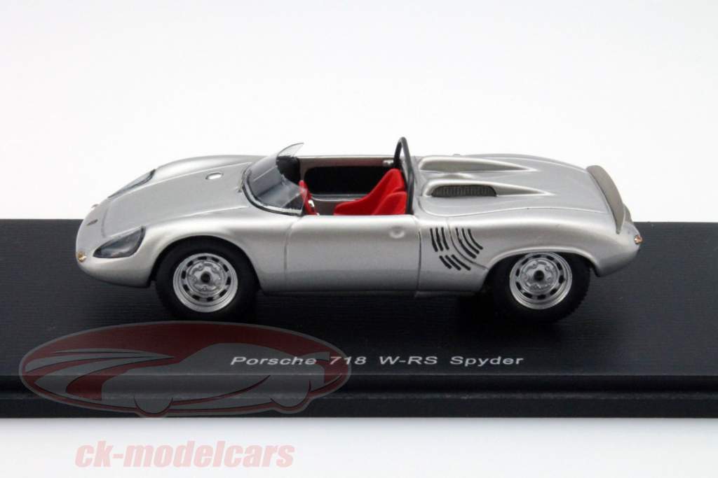 保时捷718 W-RS Spyder的银色闪光1:43