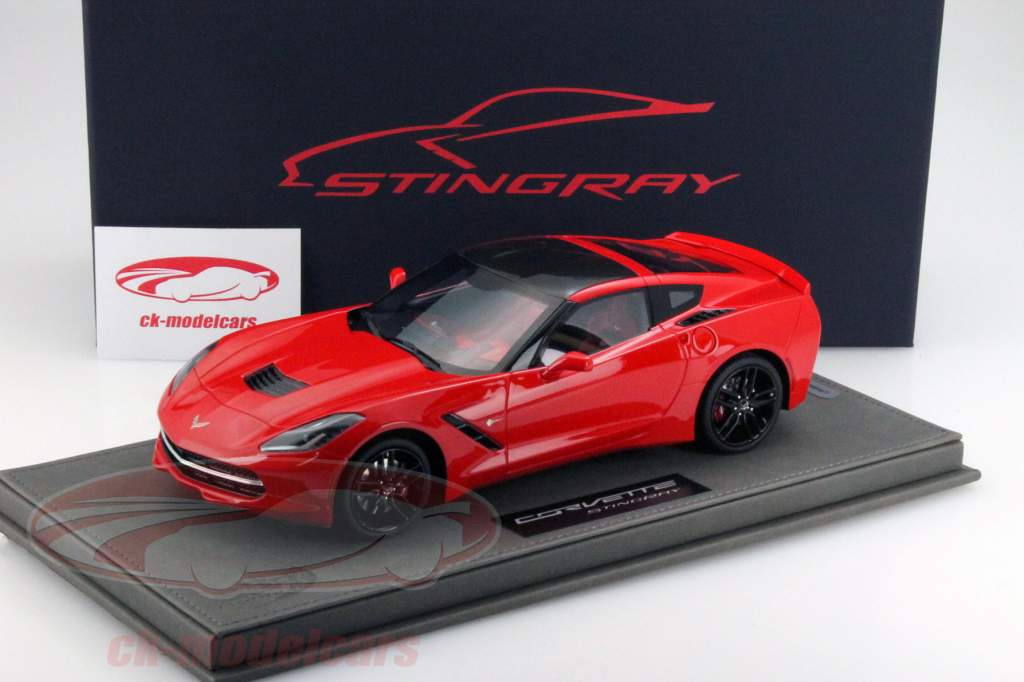 雪佛兰 克尔维特 黄貂鱼 底特律 汽车 节目 2013 火炬 红 1:18 BBR