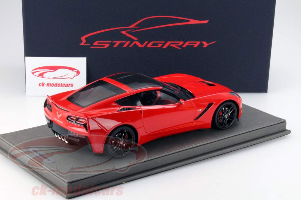 雪佛兰 克尔维特 黄貂鱼 底特律 汽车 节目 2013 火炬 红 1:18 BBR