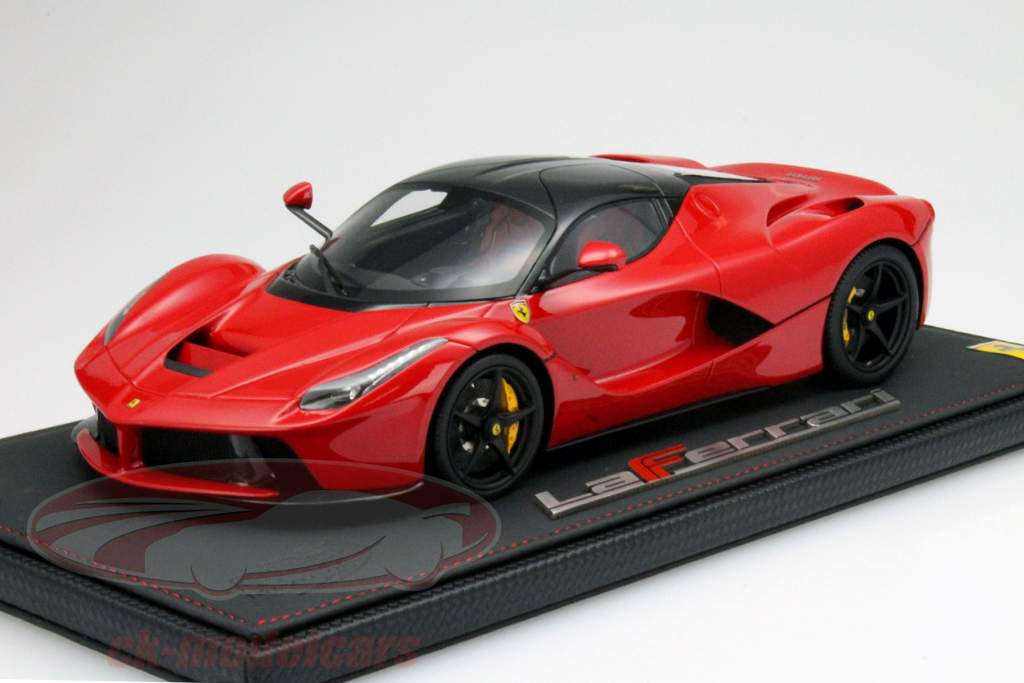 法拉利 LaFerrari 年 2013 红 同 碳屋顶 1:18 BBR