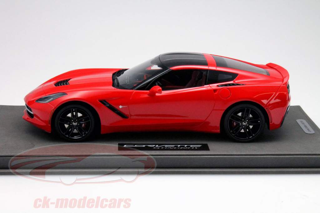 雪佛兰 克尔维特 黄貂鱼 底特律 汽车 节目 2013 火炬 红 1:18 BBR