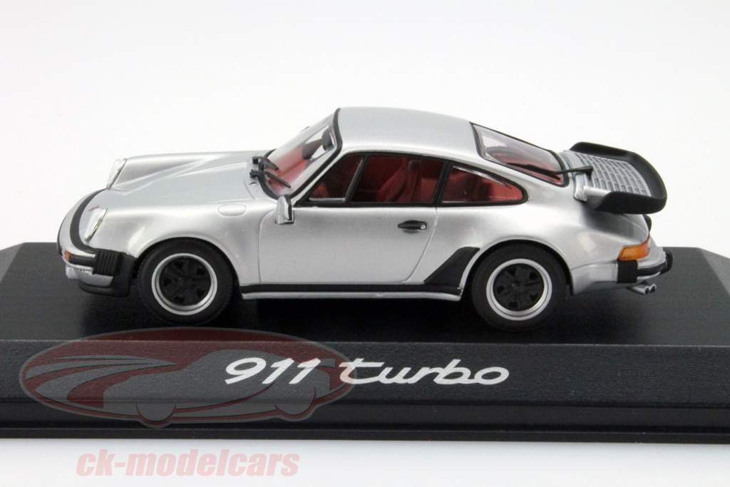 Porsche 911 turbo 3.3 Typ 930 silber 1:43 Minichamps