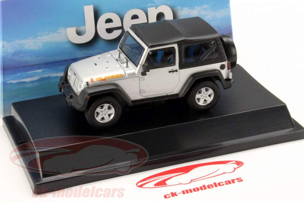 Jipe Wrangler Islander Ano 2010 prata 1:43 Greenlight
