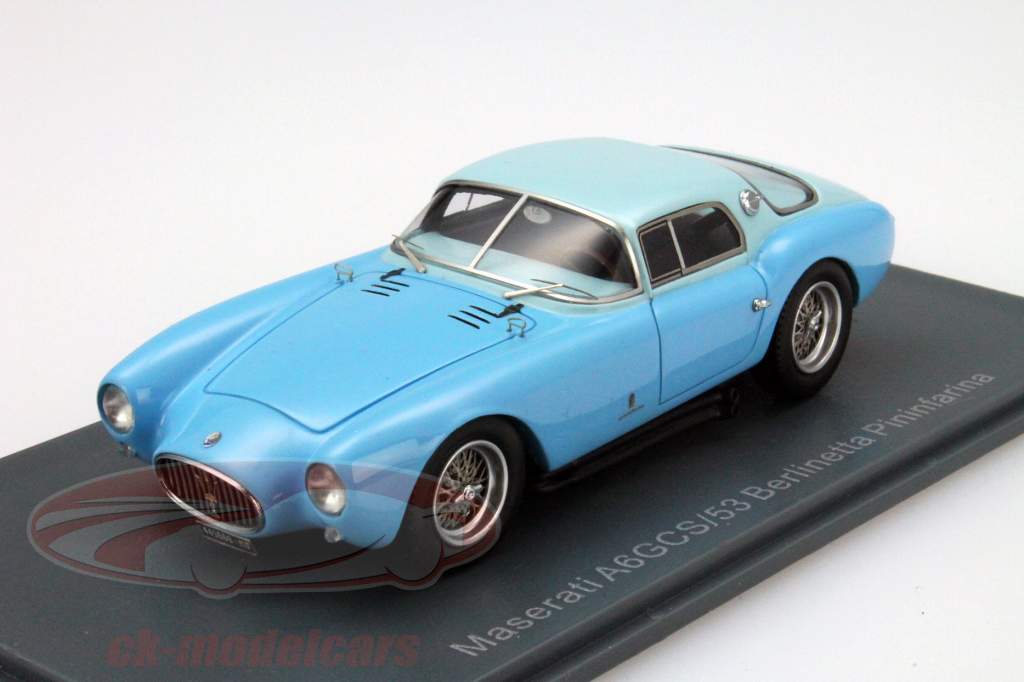 Maserati A6GCS Berlinetta Pininfarina светло-голубой / серо-голубой 1:43 Neo