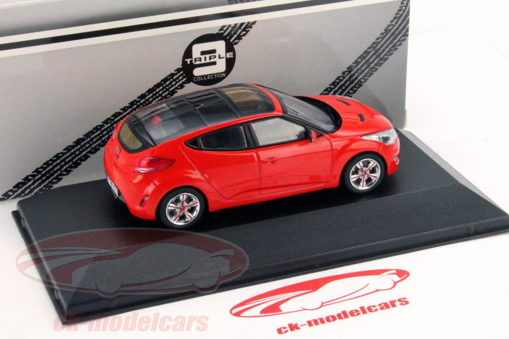 ヒュンダイ Velosterの 年 2012 赤 1:43 Triple9