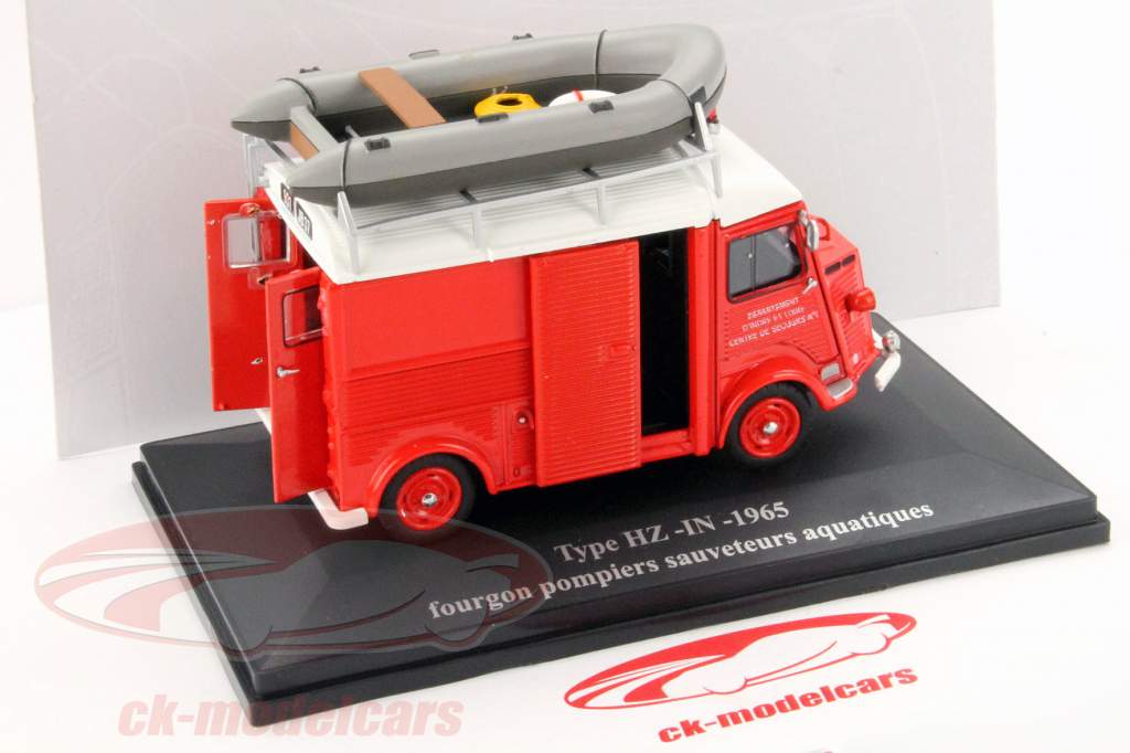 シトロエン Type HZ イン 年 1965 消防署 ととも​​に ボート 1:43 完成モデル