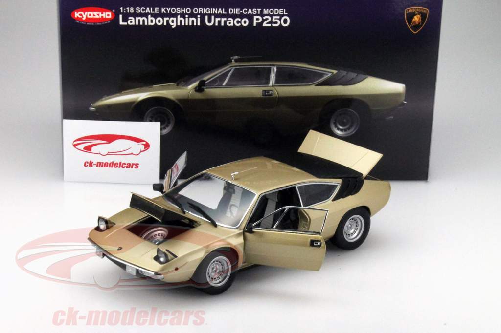 Kyosho 1:18 Lamborghini Urraco P250 Year 1974 gold 08441GL
