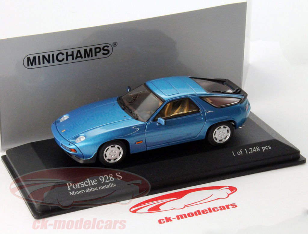 Minichamps 1:43 ポルシェ 928 S 年 1979 MINERVAブルー