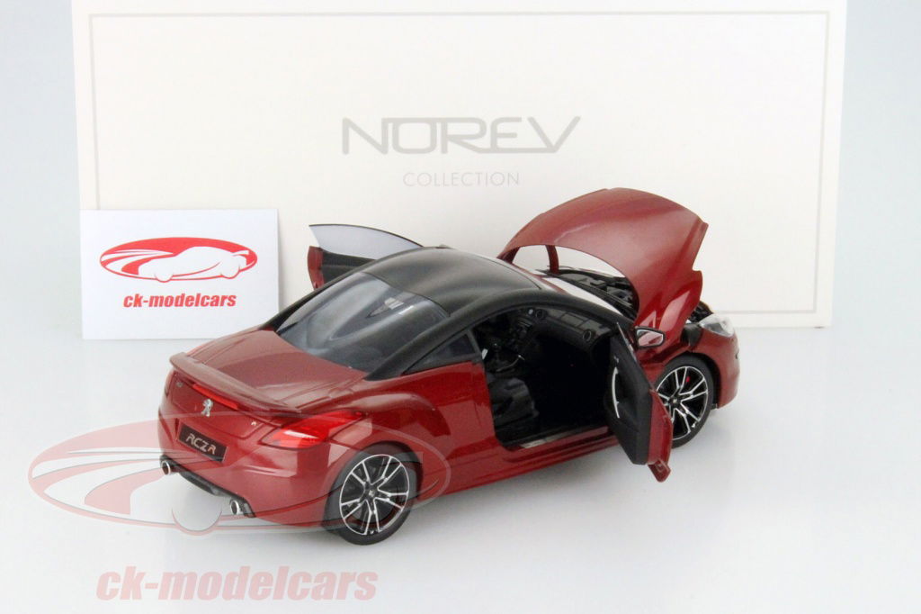 NOREV 1/18  PEUGEOT RCZ-R 2014 レッド Norev 1:18 Peugeot RCZ R Année 2014 rouge avec noir mat Toit