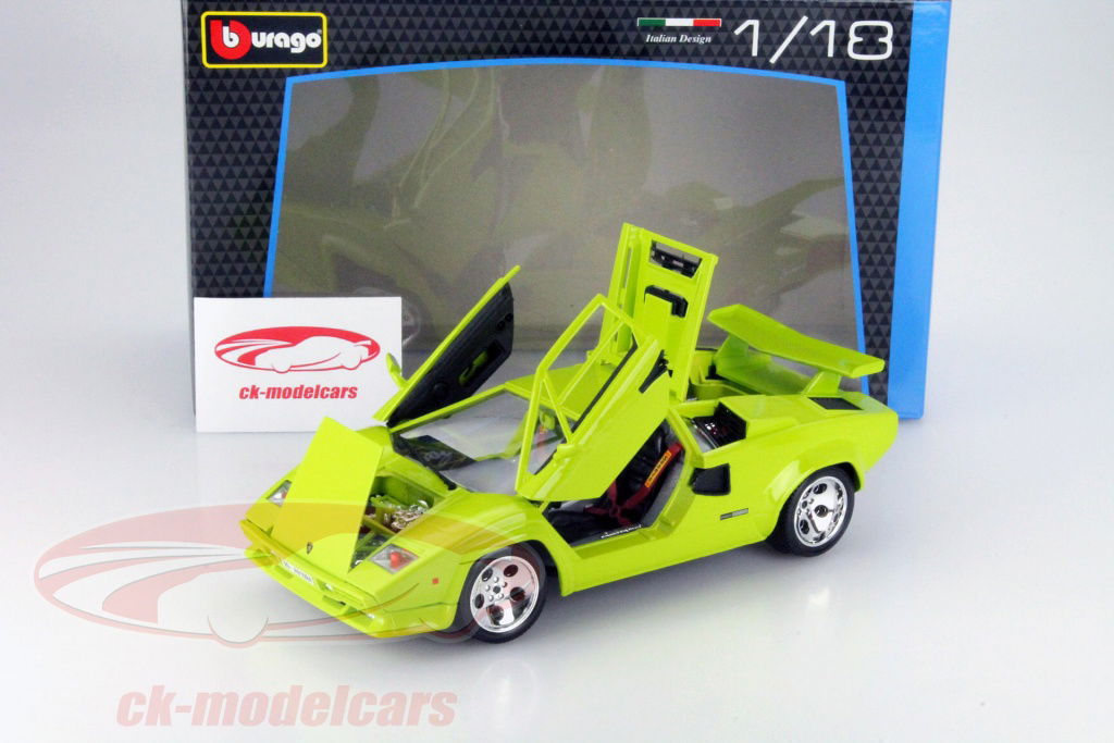 Bburago 1:18 Lamborghini Countach 5000 Quattrovalvole green