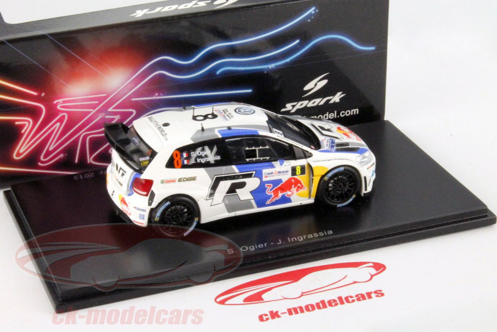 ミニカー ixo WRC 2016 VW POLO R WRC S.Ogier Spark 1:43 Volkswagen Polo WRC #8 Ogier, Ingrassia Rally