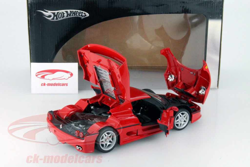 新品・未使用 ホットウィール 1/18 フェラーリ F50 カスタム 赤色 Hot Wheels フェラーリF50 赤 1:18スケール 模型 - メルカリ