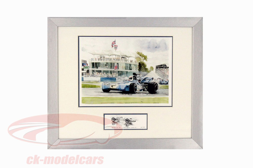 image-jackie-stewart-brdc-building-silverstone-format-25-x-30-cm-including-framework-ueno61/