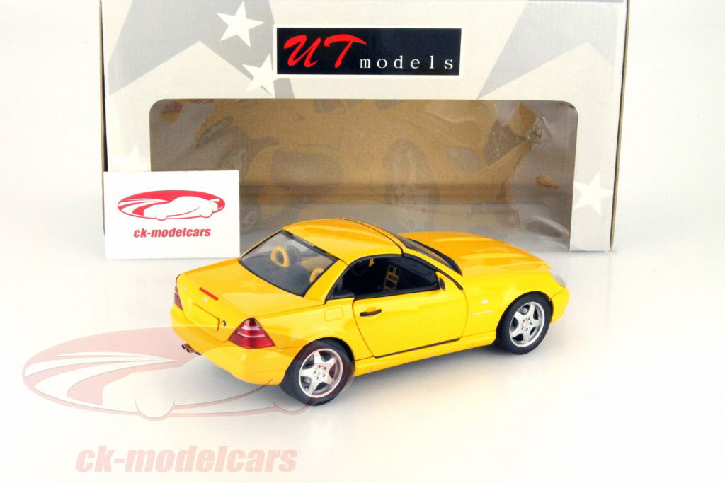 【希少】メルセデスベンツ SLK230 初代 ディーラー特注 イエロー ミニカー 希少】メルセデスベンツ SLK230 初代 ディーラー特注 イエロー