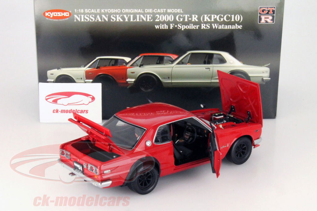 KPGC10 SKYLINE 2000 GT-R 1/30スケール Kyosho 1:18 Nissan Skyline 2000 GT-R KPGC10 with F-spoiler