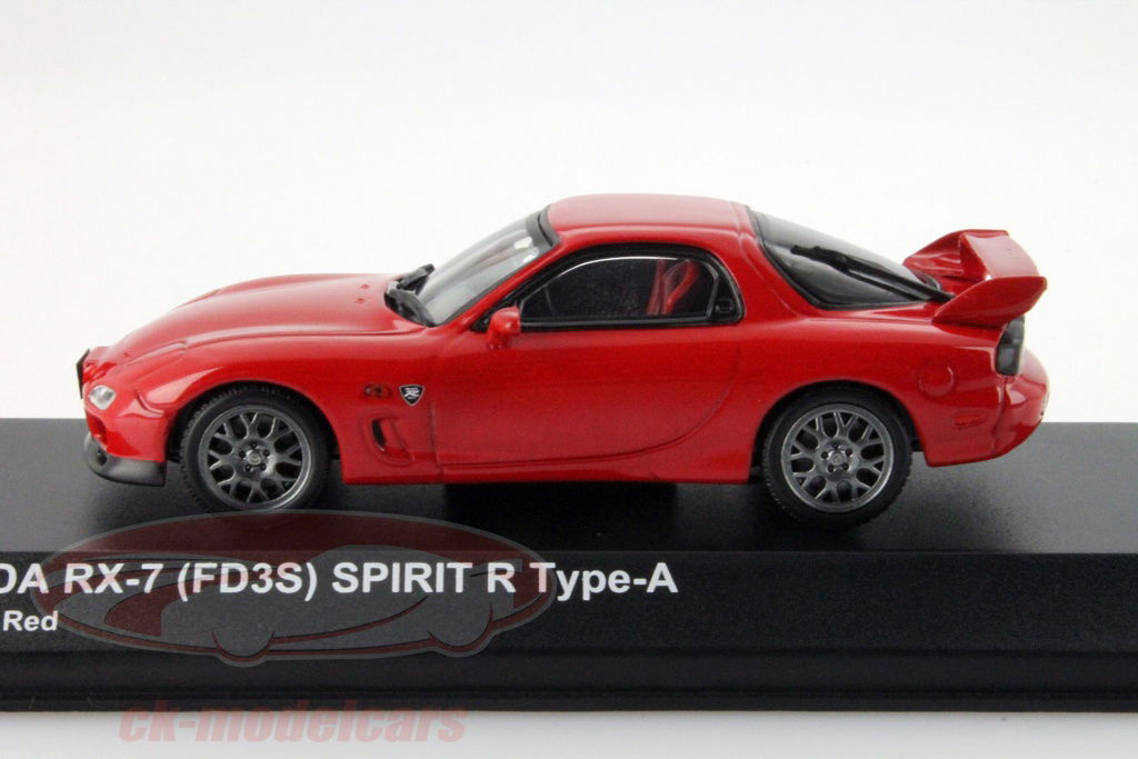 MAZDA RX-7 (FD3S) レッドRED ミニカー 京商 1/43 限定 Kyosho 1:43 Mazda RX-7 (FD3S) Spirit R Type-A Year 2002 red