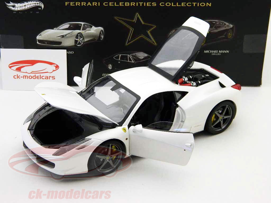 自動車 Ferrari 458 Italia 1/18 HOTWHEELS ELITE Amazon.com: Ferrari 458 Italia Spider Matt Black Elite