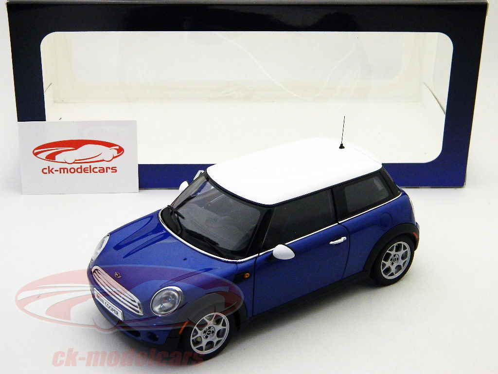 autoart-1-18-mini-cooper-bleu-bleu-metallique-modele-2006-75002/