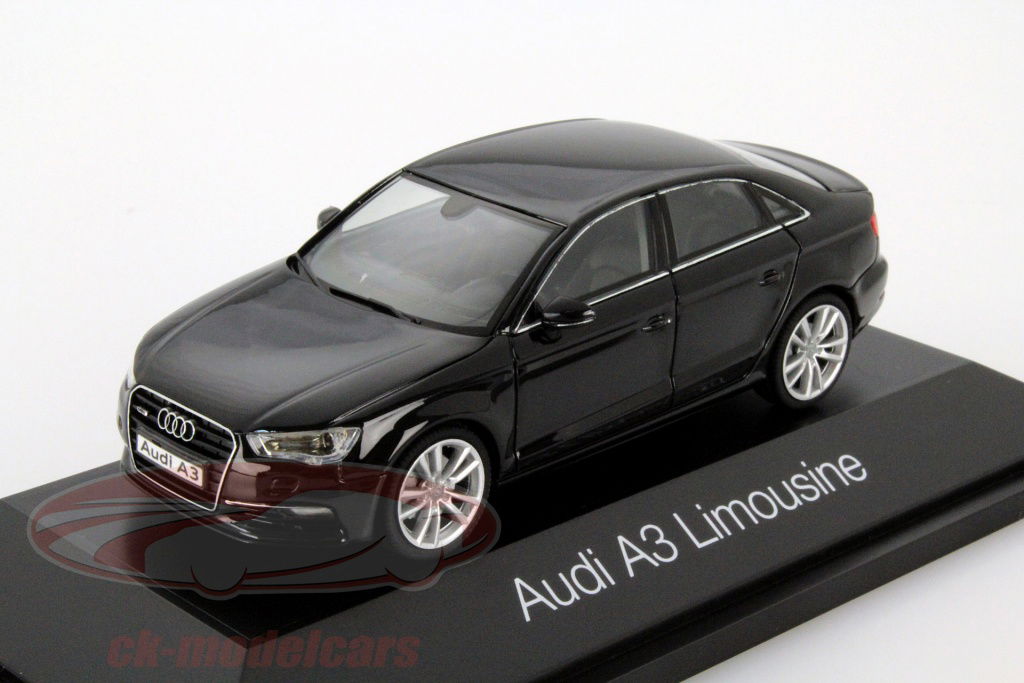Herpa 1:43 Audi A3 Limousine brilliant black 070737 model