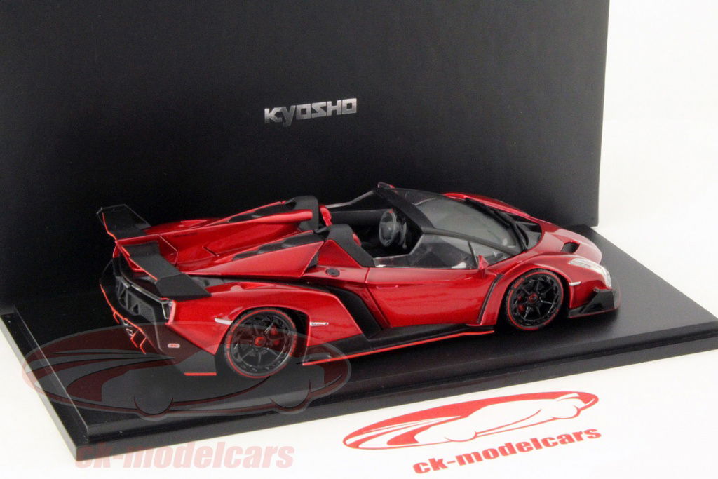 Kyosho 1:43 Lamborghini Veneno Roadster 年 2014 赤