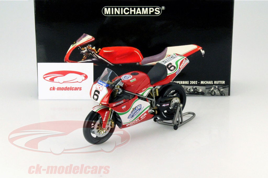 オートバイ・バイク MINICHAMPS DUCATI 998 F01 1:12 MINICHAMPS DUCATI 998 R SUPERBIKE 2002 BEN BOSTROM 122