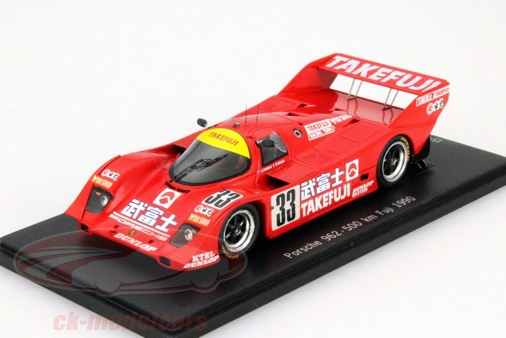 Spark 1:43 Porsche 962 #33 500 km Fuji 1990 Wollek, Herbert