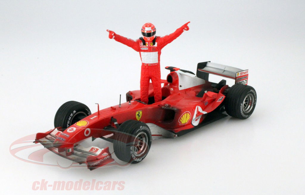 HotWheels 1:18 Michael Schumacher Ferrari F2004 #1 World